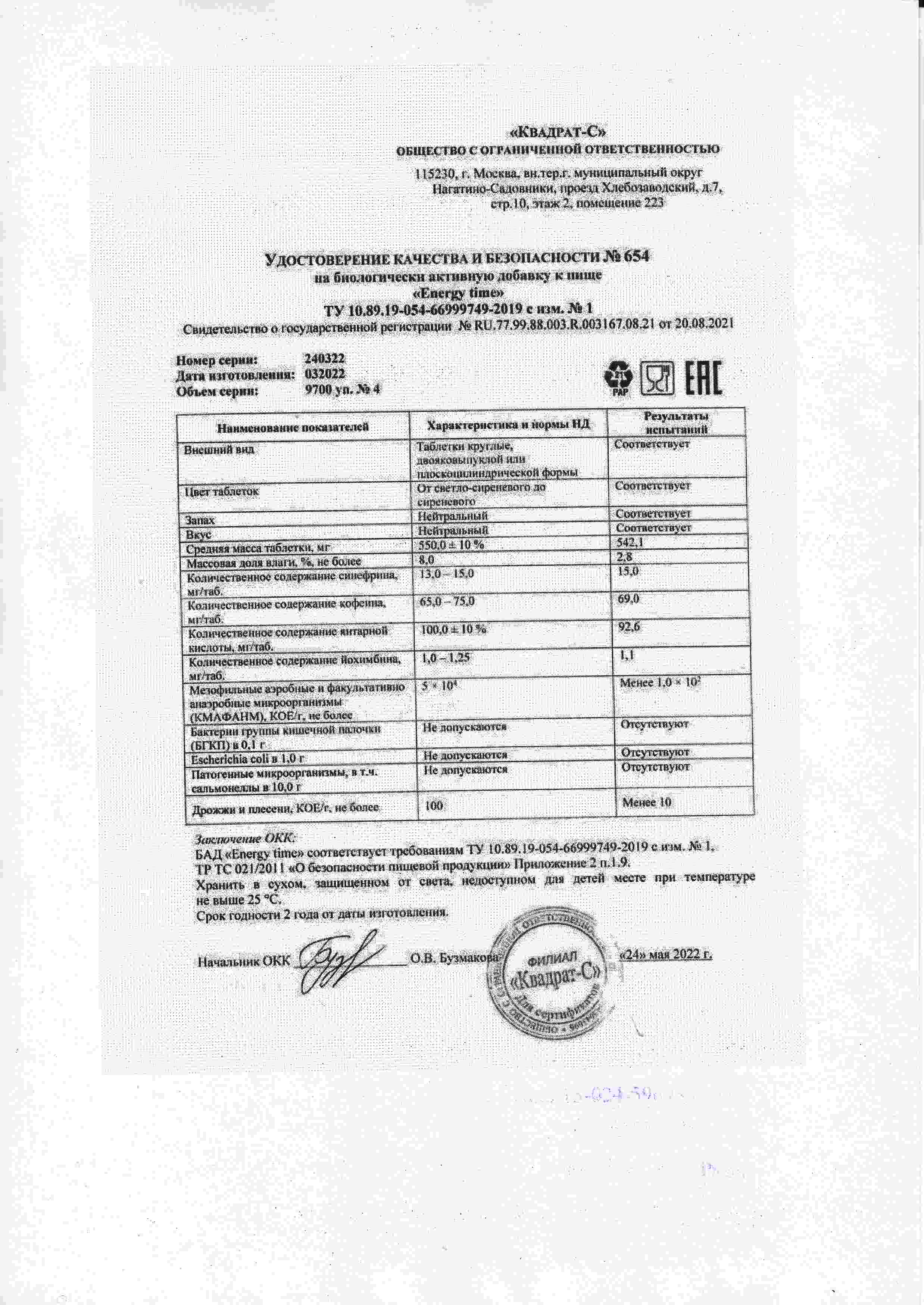 Паспорт №032022